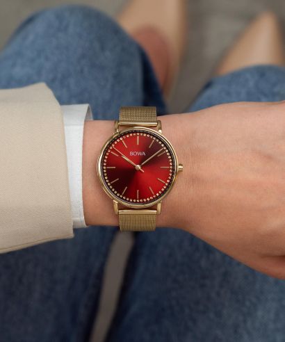 Ceas dama BOWA Rio Red-Gold Mesh 38
