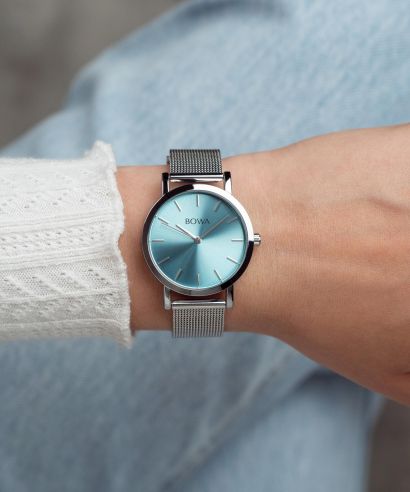 Ceas dama BOWA Tokyo Ice-Blue Silver Mesh 33