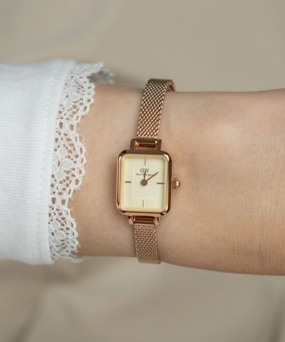 Ceas dama Daniel Wellington Quadro Mini Melrose Champagne 15