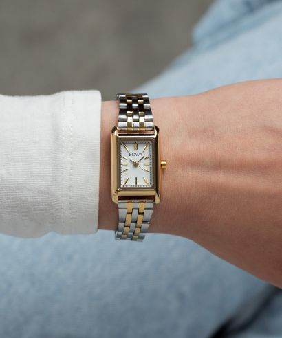Ceas dama BOWA Paris White Silver-Gold Steel 20