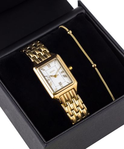 Ceas dama BOWA Barcelona White Gold Steel 23 Gift Set
