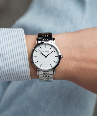 Ceas dama BOWA Tokyo White Silver Steel 33