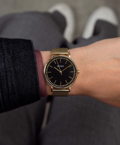 Ceas dama BOWA Rio Black-Gold Mesh 38