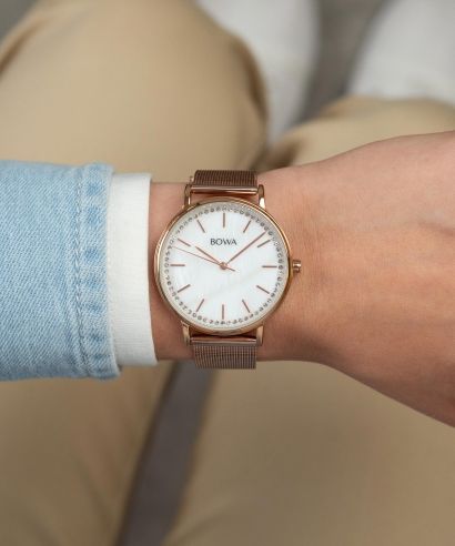 Ceas dama BOWA Rio Pearl-Rose Gold Mesh 38