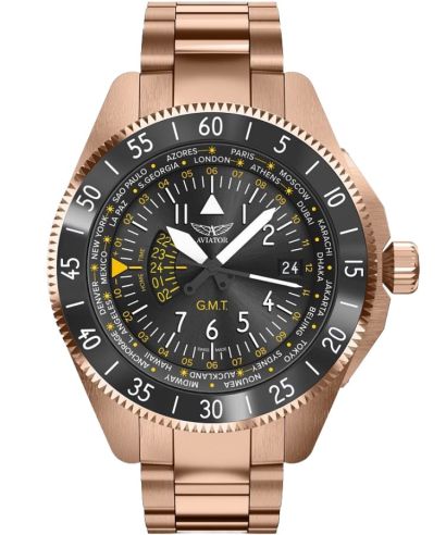 Ceas barbatesc Aviator Airacobra GMT