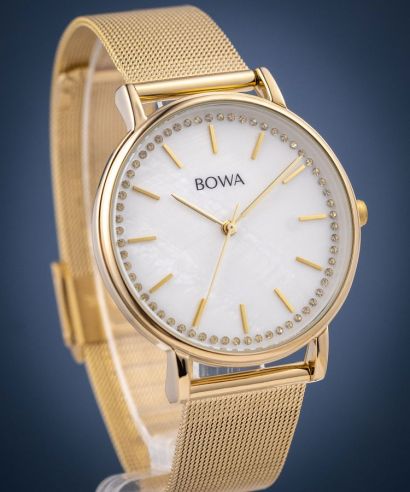 Ceas dama BOWA Rio Pearl-Gold Mesh 38