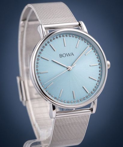 Ceas dama BOWA Rio Ice-Blue Silver Mesh 38