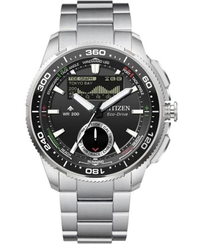 Ceas barbatesc Citizen Promaster Marine Wave Tracker Eco-Drive Chronograph