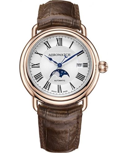 Ceas Barbatesc Aerowatch 1942 Moon Phases Automatic