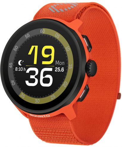 Ceas Sport Suunto Run Coral Orange Textile Strap
