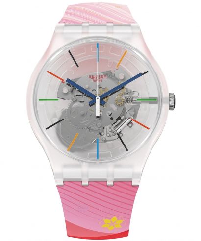 Ceas Unisex Swatch Beijing 2022 Red Rivers and Mountains