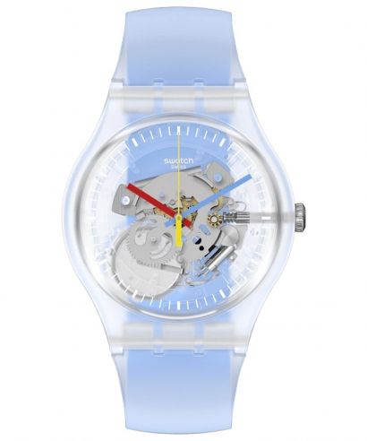 Ceas Unisex Swatch Clearly Blue Striped