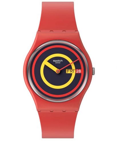 Ceas Unisex Swatch Concentring Red
