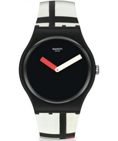 Ceas Unisex Swatch Red, Blue and White Pompidou