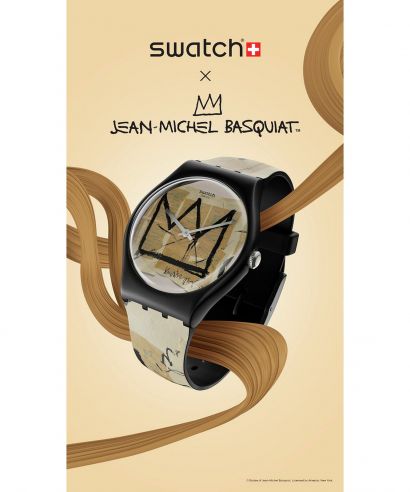 Ceas Unisex Swatch Untitled By Jean-Michekl Basquiat