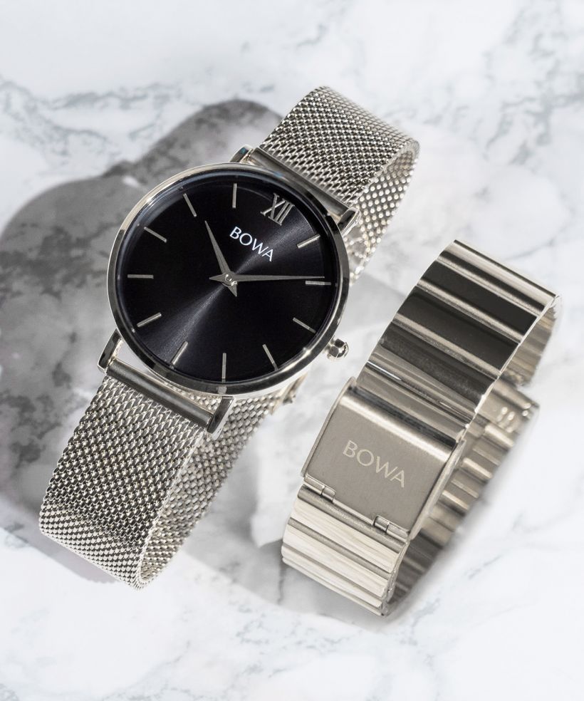 Ceas Dama BOWA London Black-Silver 33 SET
