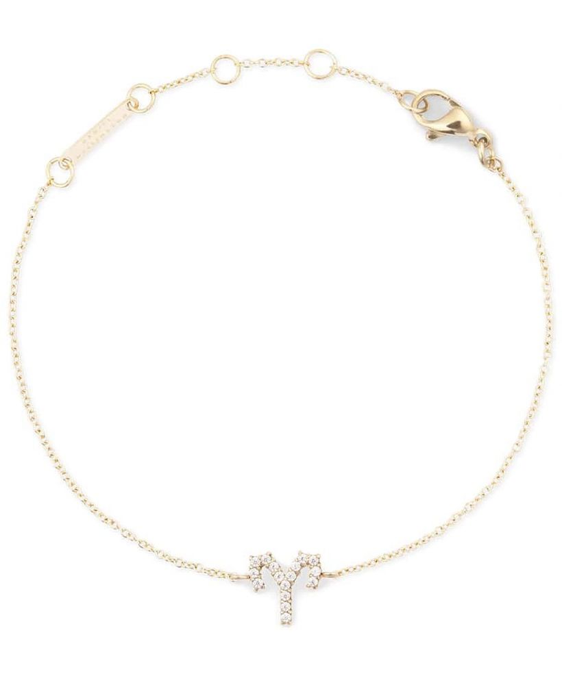 Brățară Daniel Wellington Crystal Zodiac Chain Gold Aries
