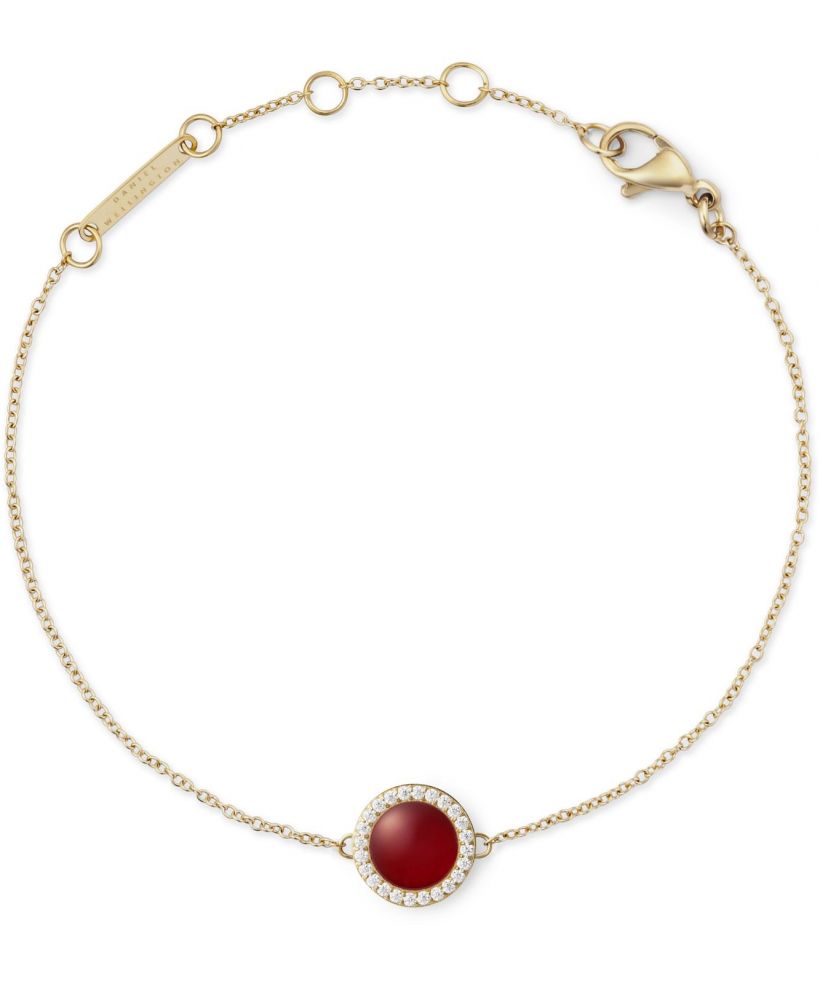 Brățară Daniel Wellington Audrey Red Agathe Gold