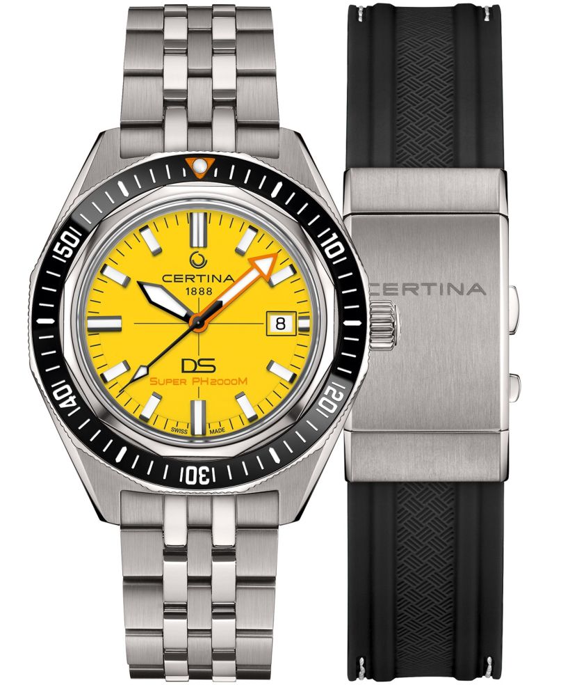 Ceas unisex Certina DS Heritage PH 2000M Automatic Titanium SET