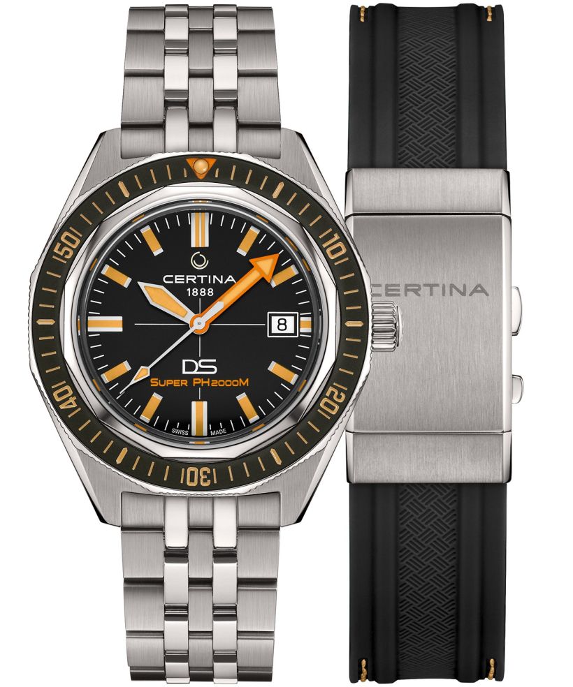 Ceas unisex Certina DS Heritage PH 2000M Automatic Titanium SET
