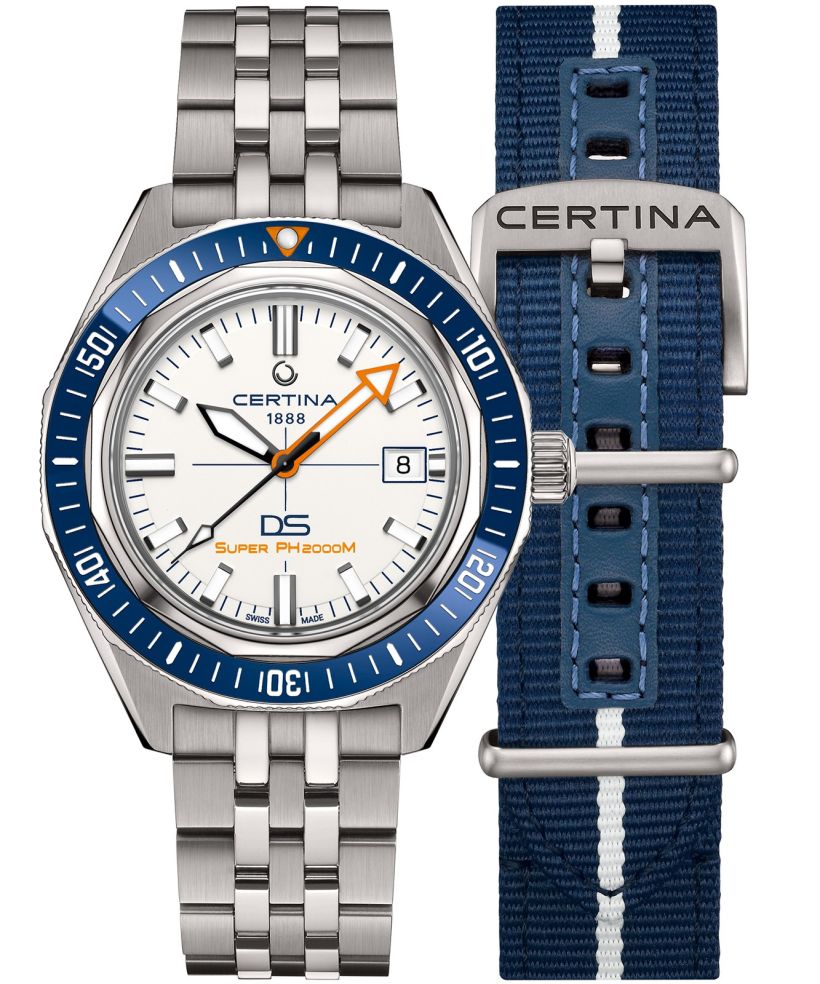 Ceas unisex Certina DS Heritage PH 2000M Automatic Titanium SET