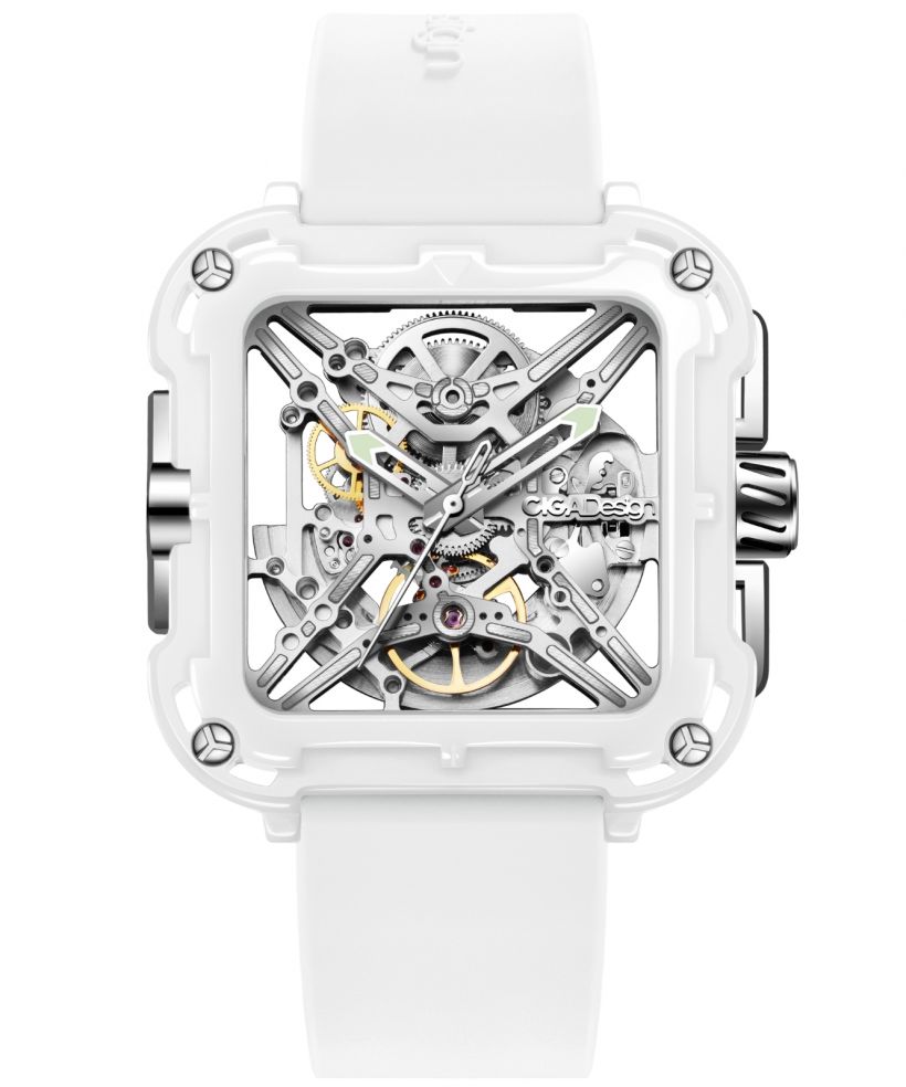 Ceas dama Ciga Design X Series Ceramic Skeleton