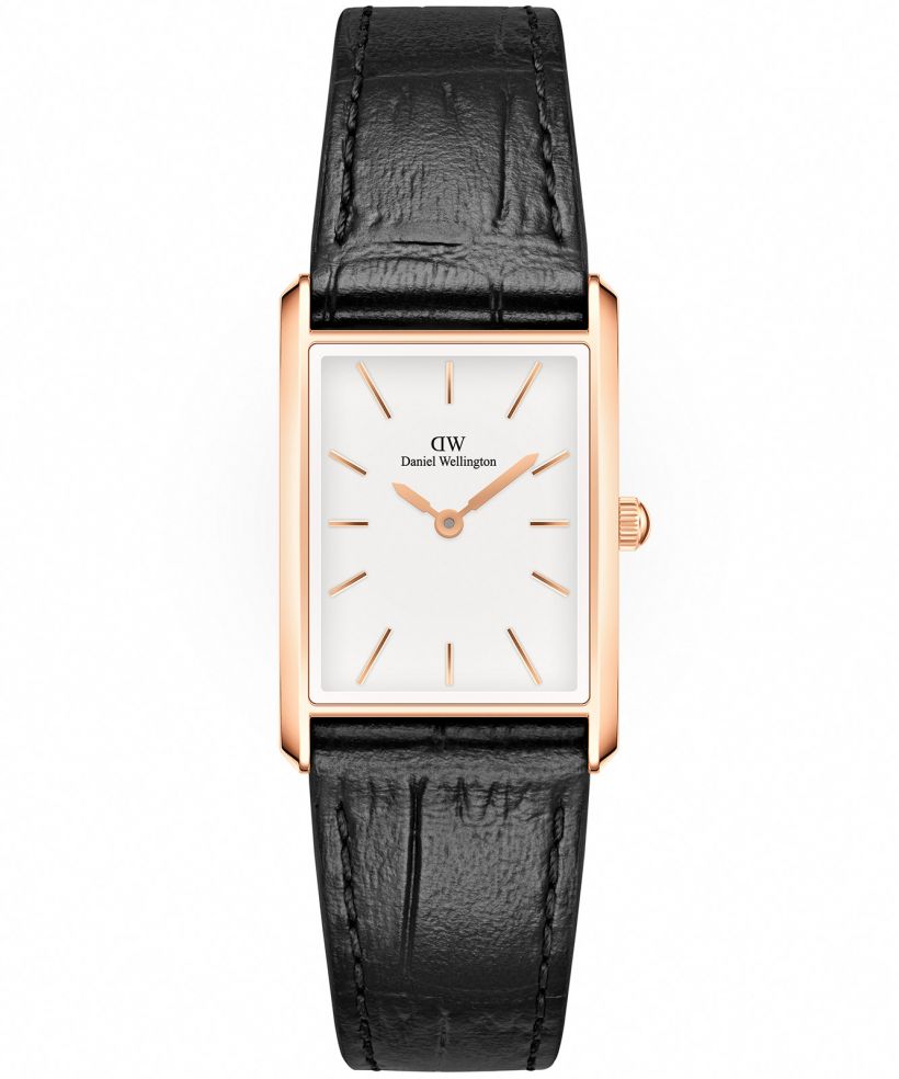 Ceas dama Daniel Wellington Bound Black Crocodile Rose Gold 20