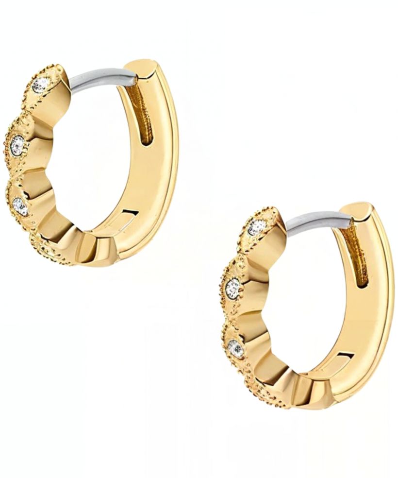 Cercei Fossil Ellis Pavé Glitz Gold-Tone