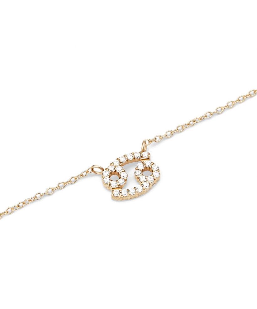 Colier Daniel Wellington Crystal Zodiac Chain Gold Cancer