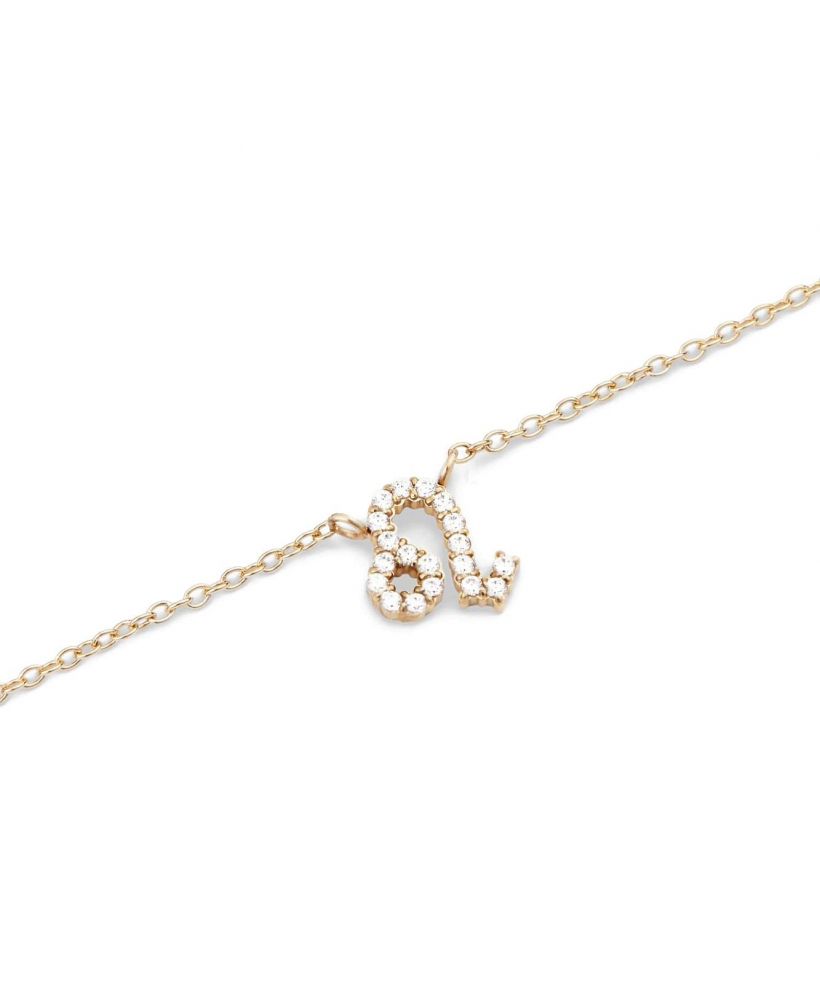 Colier Daniel Wellington Crystal Zodiac Chain Gold Leo