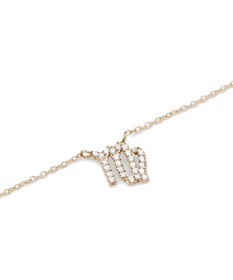 Colier Daniel Wellington Crystal Zodiac Chain Gold Virgo