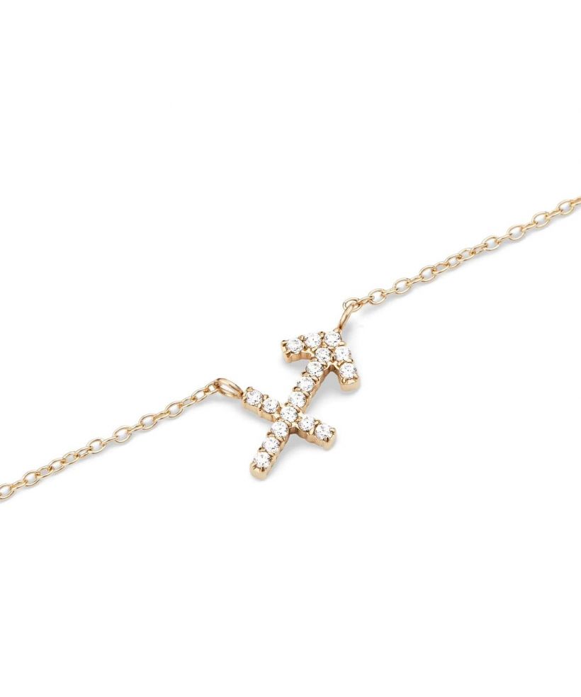 Colier Daniel Wellington Crystal Zodiac Chain Gold Sagittarius