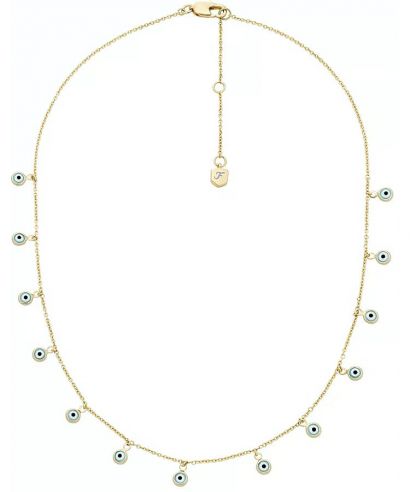 Colier Fossil Sutton Evil Eye Brass