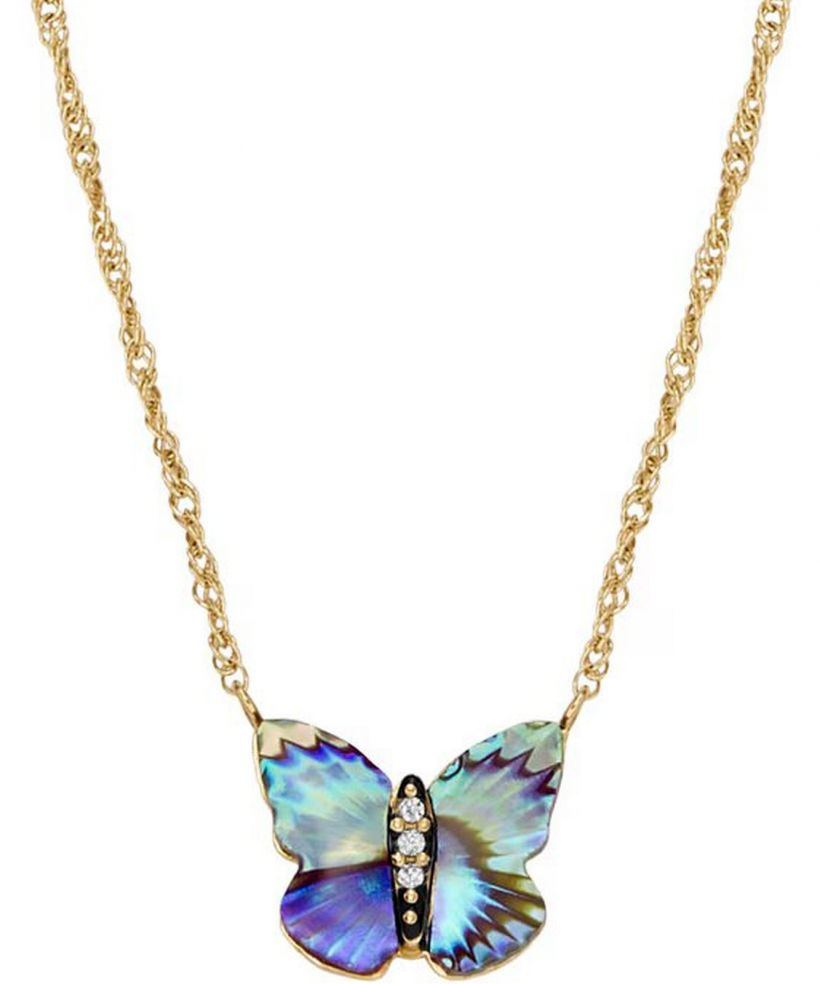 Colier Fossil Butterfly Wings