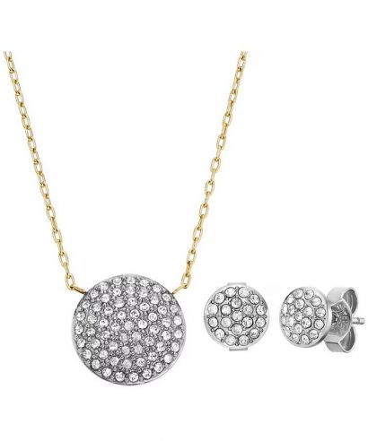 Colier Fossil Glitz Disc SET