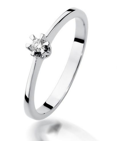 Inel Bonore - Aur Alb 585 - Diamant 0,04 ct