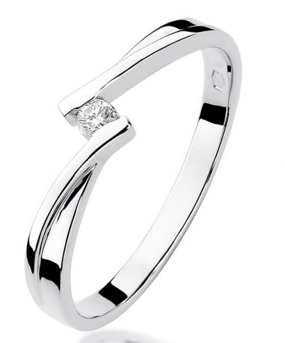 Inel Bonore - Aur Alb 585 - Diamant 0,04 ct