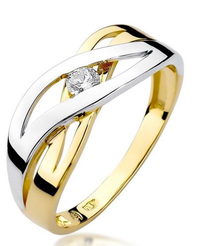 Inel Bonore - Aur 585 - Diamant 0,1 ct