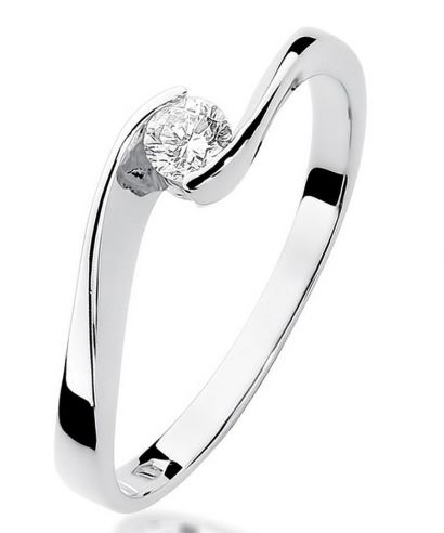 Inel Bonore - Aur Alb 585 - Diamant 0,13 ct