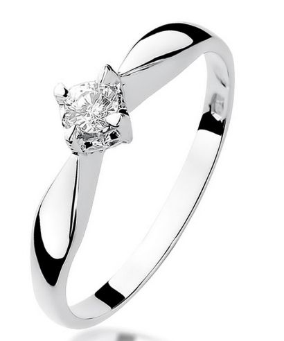 Inel Bonore - Aur Alb 585 - Diamant 0,12 ct