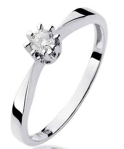 Inel Bonore - Aur Alb 585 - Diamant 0,15 ct