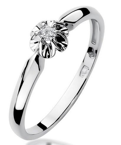 Inel Bonore - Aur Alb 585 - Diamant 0,04 ct