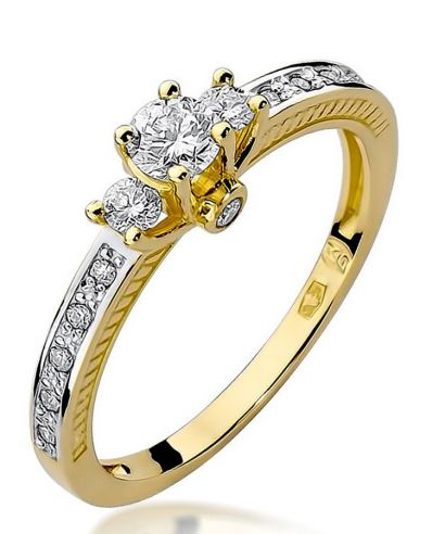 Inel Bonore - Aur 585 - Diamant 0,2 ct