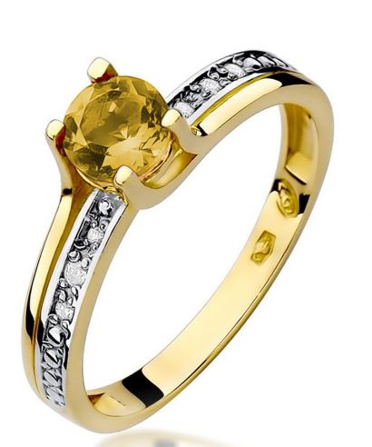Inel Bonore - Aur 585 - Citrin 0,5 ct