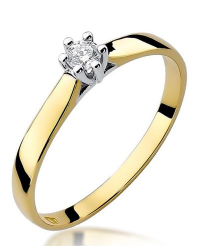 Inel Bonore - Aur 585 - Diamant 0,1 ct