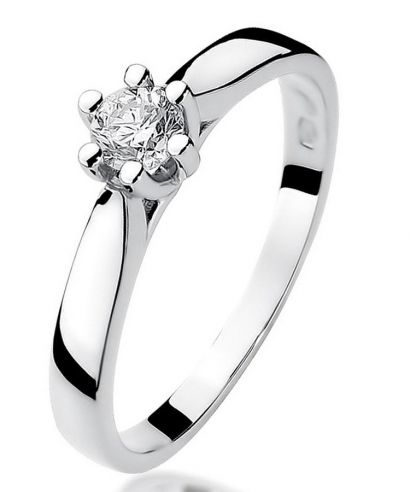 Inel Bonore - Aur Alb 585 - Diamant 0,25 ct