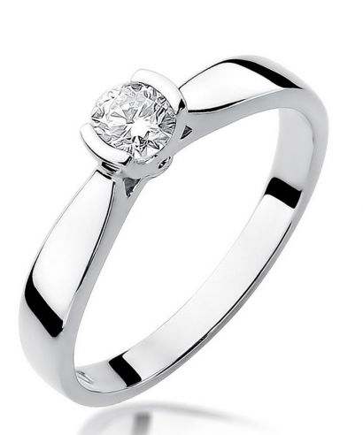 Inel Bonore - Aur Alb 585 - Diamant 0,3 ct