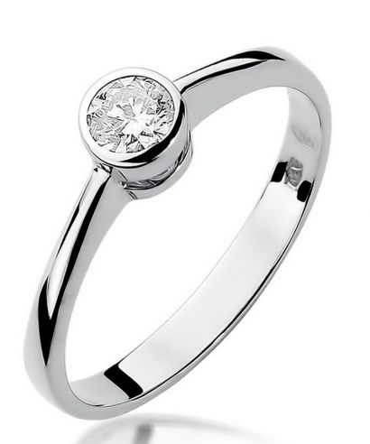 Inel Bonore - Aur Alb 585 - Diamant 0,25 ct