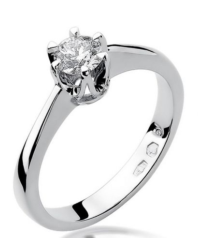Inel Bonore - Aur Alb 585 - Diamant 0,3 ct