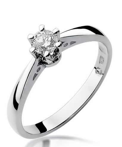 Inel Bonore - Aur Alb 585 - Diamant 0,25 ct